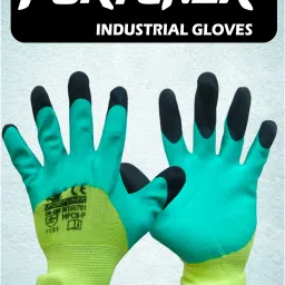 Nitrile foam Coated Industrial Safety Gloves Anti-Cut | Cut Resistant(10 Pairs) Nitrile Safety Gloves-image-79
