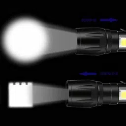 gadget hero's Rechargeable Torch Q5 Black 12 hrs Torch Emergency Light image 4