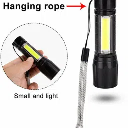benson 3 mode super bright rechargeable zoom cob usb mini flashlight emergency torch 5 hrs Torch Emergency Light image 3