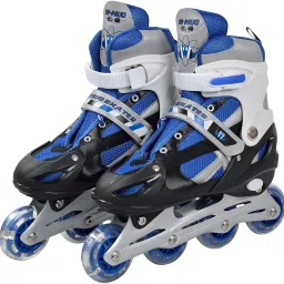 Inline Skates KZ101 Size 6 - 8 UK adjustable (BLUE) Fighter Speed Inline Skate Adjustable Inline Skate In-line Skates - Size 6-8 UK-picture-26