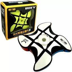 cuberkart QiYi 1x3x3 Ultimate 2-in-1 Magic Puzzle Fidget Spinner S Windmill Speed Cube image 5