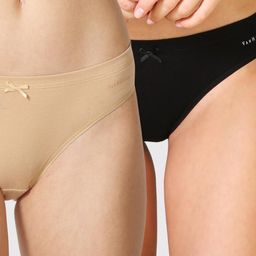van heusen Pack of 2 Antibacterial And No Marks Waistband Women Bikini Multicolor Panty-picture-8