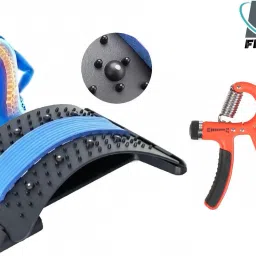 Combo Of Magic Back Support With Hand Gripper For Fitness Equipment Fitness Accessory Kit Kit-image-12