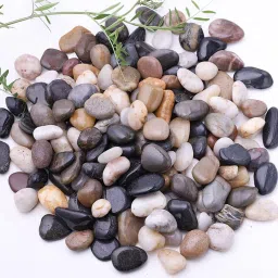 1KG Decorative Polished Mixed Pebbles(10-20mm) – River Rock Stones for Plants Polished Asymmetrical Marble Pebbles-image-85