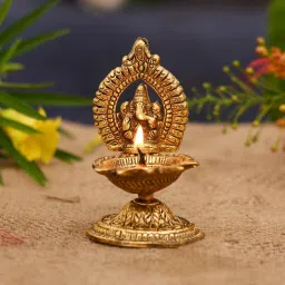 Ganesh Diya For Home And Office Temple Aluminium Table Diya-image-93