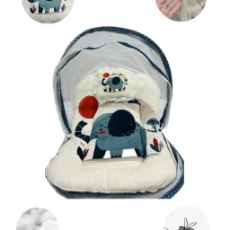ishreeent HDPE - High Density Poly Ethylene Infants Washable Tiny Hugs Soft Cotton Bedding Set Mosquito Net image 4