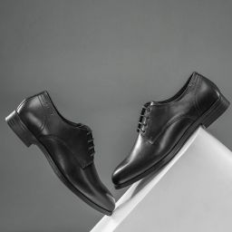 Formal Derby Shoes for Men | Real Leather Shoes With Low-Cut Pattern Derby For Men-picture-7