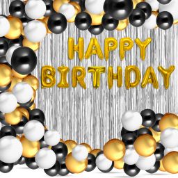 Solid Happy Birthday Balloons Decoration Kit 53 Pcs Balloon-image-90