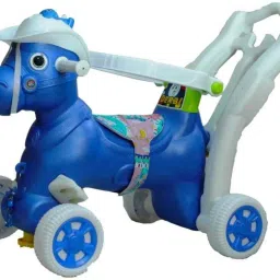 Derbi 2-in-1 Rocking Horse Cum Ride On with Backrest 1 To 3 Years For Kids Push Rideons & Wagons Non Battery Operated Ride On-24
