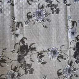 Kuber Industries Grey Printed 4-Seater Rectangle Table Cover image 3