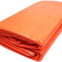 Heavy Duty Tarpaulin Tripal 15x12 ft 200 gsm Waterproof Sheet Tent Orange Tent - For Tarpaulin sheet, Pond Lining, Wood Cover, Machinery Covers, Railway Wagon Cover-image-57