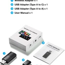 cardroid 2-in-1 Wireless Apple CarPlay & Android Auto Adapter Car Stereo image 5