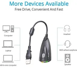 Stela Sound Card 5hv2 Usb 7.1 With Channel Equalizer Usb 2.0 USB Adapter Sound Card 5hv2 Usb 7.1 With Channel Equalizer Usb 2.0 USB Adapter Sound Card image 2