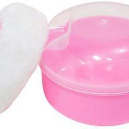 Baby Powder Puff with Box, Soft Face Body Cosmetic Powder Puff Sponge with Case, Pack of 1 (Pink)-13