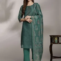 Anouk Women Printed Kurta with Trousers & Dupatta-18