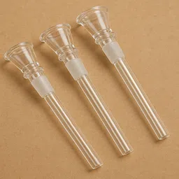 wishingbell natural Glass shooter Pipe 5 inch pack of 3 Borosilicate Glass Inside Fitting Hookah Mouth Tip-picture-8