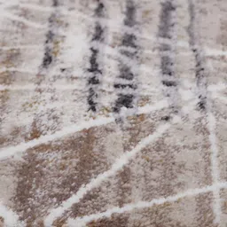 OBSESSIONS Beige & Grey Abstract Printed Anti Static Floor Runner image 4
