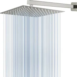 fossa 8"x8" (8" Inch) Ultra Slim Heavy 304 Stainless Steel Rain With Arm 15" Inch Fixed Mount-picture-36