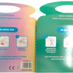 caught trendy Combo of 2 Character Magic Paint with Water Coloring Books image 4