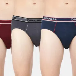 Pack of 3 Anti-Microbial Super Combed Cotton Solid Men Brief-18