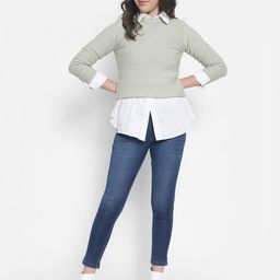 Crimsoune Club Ribbed Acrylic Pullover Sweater-image-54
