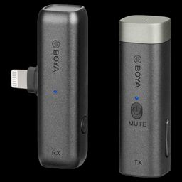 Boya Type C & 3.5 Jack Wireless Microphone with 2.4GHz Transmission Technology (Black)-picture-26