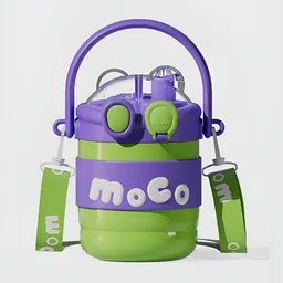 Little Surprise Box LLP Green & Purple Stainless Steel Printed Water Bottle 600ml-image-18