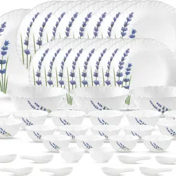 Pack of 46 Opalware Novo English Lavender Dinner Set-image-74