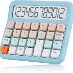 Colourful Large LCD Display,Big Buttons Easy to Press,Colorful Candy Calculator BasicCalculator-20