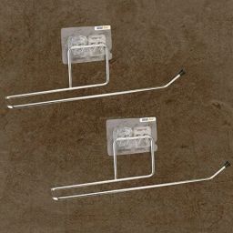 Self Adhesive-Series Tissue Roll/ Towel Holder with Adhesive Tape Wall Mount Stainless Steel Toilet Paper Holder-image-36