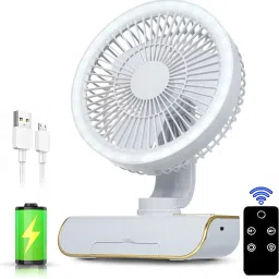 CITRODA (RECHARGEABLE TABLE FAN),4000MAH,3 FAN BLADES,SWING FAN,HIGH SPEED FAN Portable table fan,Camping Traveling Kitchen Office Outdoor Rechargeable Fan-27