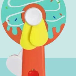 Unique Soft Care Doughnut Design Handy High Speed Hand Fan For Kids Boys Girls-27