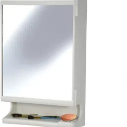 Strong and Heavy New Look Bathroom Cabinet with Cabinet with Mirror Plastic Wall Shelf-17
