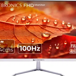 ZEBRONICS Pure Pixel 60.96 cm (24 inch) Full HD VA Panel with 250 nits brightness, HDMI, VGA, Ultra Slim Bezel, Built-in Speakers, Metal Stand, Wall Mountable Monitor (ZEB-EA124)-12