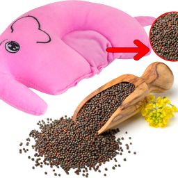 Pillow for Newborn Baby-Round Head Shaping Baby Pillow, 0-12 Months Mustard Seeds Animals Baby Pillow Pack of 1-image-76