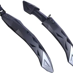 Bicycle Fender Cycle Flying Mudguard MTB Mountain Senior Bikes Color Black-Grey Clip-on Front & Rear Fender-16