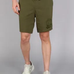 Graphic Print Men Green Casual Shorts-image-49