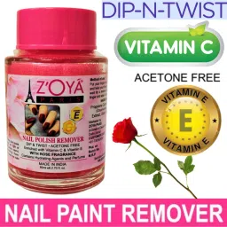 Instant Dip & Twist Nail Polish Remover - Acetone Free, Enriched with Vitamin C or Vitamin E with ROSE Fragrance. Contains Hydrating Agents & Perfume.-28