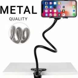 Saztech BBD Metal Lazy Mobile Phone Holder Mount Stand Gooseneck Long Arm Clip Mobile Holder-0