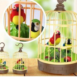 Bird Pet Toy in Cage, Hanging Cage with Music-image-33
