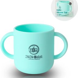 Silicone Baby Drinking Open Tiny Cup with Two Handles | Bpa-Free, Non Sippy Cup- Food Grade Silicone-15