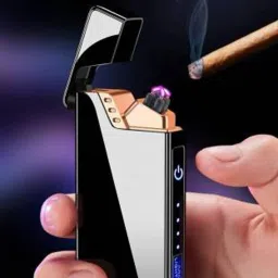 PREMIUM QUALITY Electronic Cigarette Lighter Double Arc Plasma Cigarette Lighter Flameless Windproof Portable Rechargeable USB Lighter Mini Electric Slim Cigarette USB Lighter Pocket Lighter-image-57