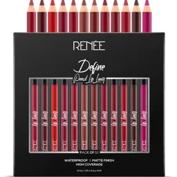 renee Ultra Define Matte Lip Liner, Long Lasting, Full Coverage - Set of 12-picture-4