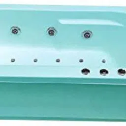 Prestige 4 Feet Jacuzzi Massage with Bubble Bath - Cyan Blue Free-standing Bathtub-image-52