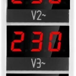 3-Phase Voltmeter, AC 80~500V Mini Voltage Tester with 3 LED Display Voltmeter-3