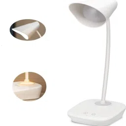 akr LED DESK TOUCH SWITCH , MOON NIGHT LAMP RECHARGEABLE TABLE LAMP LED STUDY LAMP ( 30CM , WHITE ) Table Lamp image 5