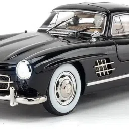 1:24 Marcedees Benz 300SL Diecast Metal Pull Back Car with 4 Openable Doors-image-17