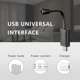 JRONJ Ultra HD spy hidden wireless Smart Wifi USB Camera Real-time Surveillance IP Camera Spy Micro AI Human Detection Mini camera Support 128G{NOT INCLUDED}-VXR201 Security Camera image 3