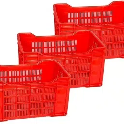 Plastic Plastic Multipurpose Storage Container Crate Storage Basket-10