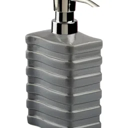Kookee Grey Abstract Ceramic Soap Dispenser image 3